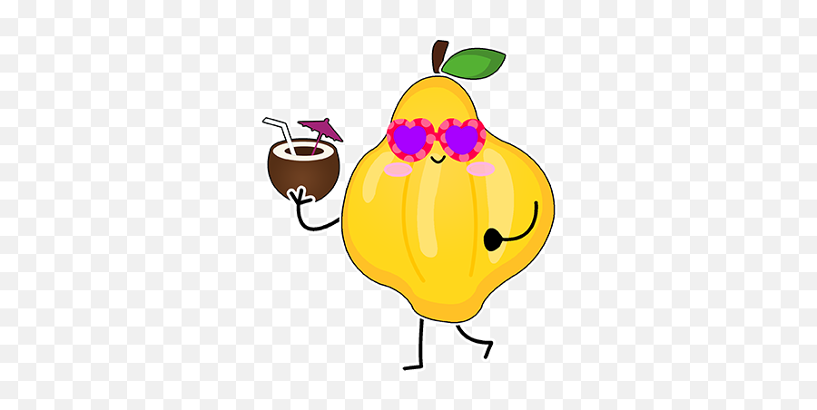 Land Of Fruits By Luis Maldonado - Happy Emoji,Papaya Emoji
