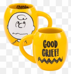 Peanuts - Charlie Brown Good Grief Oval Ceramic Mug Charlie Brown Good Grief Mug Emoji,Peanut Emoticon