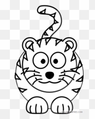 Cute Tiger Coloring Pages - Easy And Drawing Of Emoji