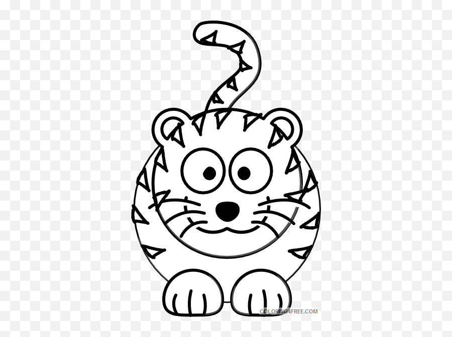 Cute Tiger Coloring Pages Cute Tiger - Easy And Cute Drawing Of Tiger Emoji,Man Boat Tiger Emoji