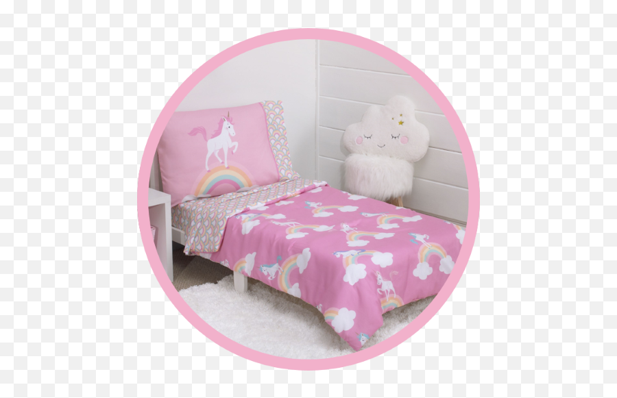 Toddler Bedding Sets U0026 Sheets - Walmartcom Unicorn Kids Bedroom Birthday Ideas Emoji,Bed Emoji Iphone