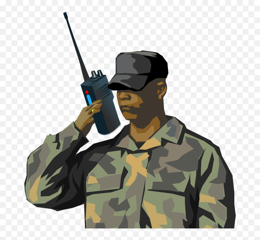 Radio Emoji Transparent Png Clipart - Soldier Radio Clipart,Military Emojis For Android