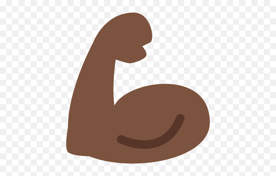 Flexed Biceps Emoji With Dark Skin Tone Meaning And - Clip Art,Bicep Emoji