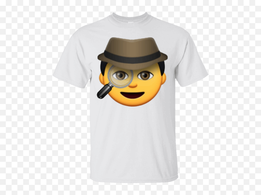 Magnifying Glass Emoji Tee Shirt - Emoji Gigante,Emoji Magnifying Glass