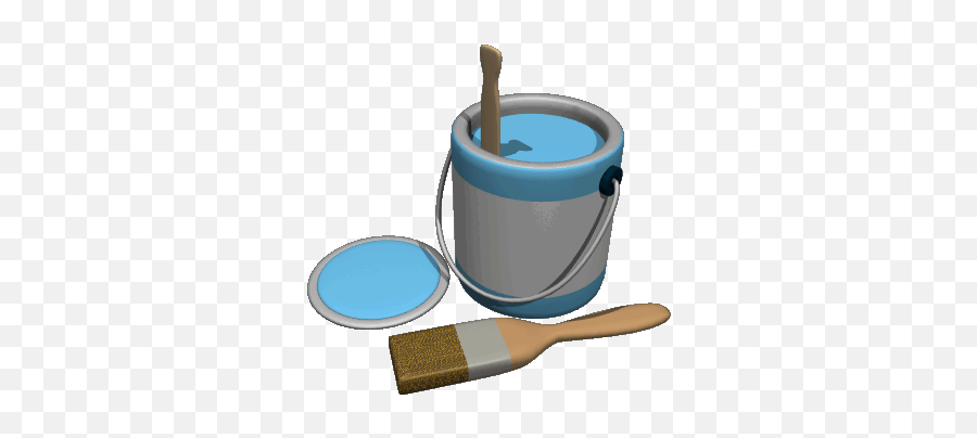 Paint Learn Stickers For Android Ios - Transparent Paint Bucket Gif Emoji,Spray Can Emoji