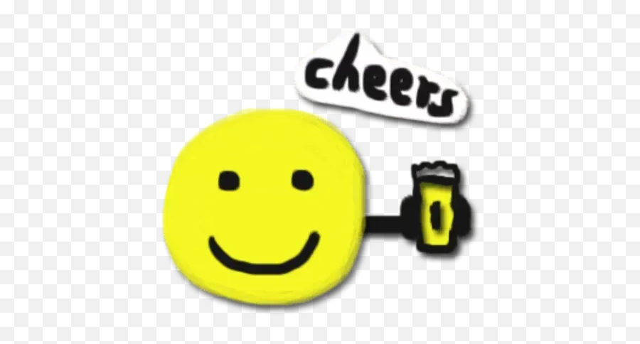 Hkg Icon Whatsapp Stickers - Smiley Emoji,Cheers Emoticon
