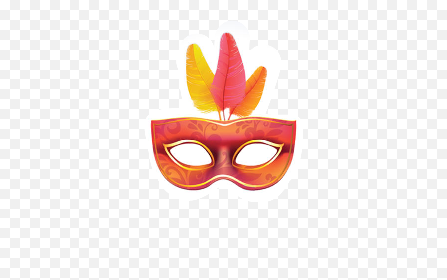 Red Mask Costume Carnival Parade Sticker - Mask Emoji,Red Mask Emoji