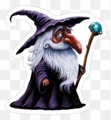 Purple Robed Wizard - Fairy Tale Characters Wizard Emoji,Wizard Emoticon