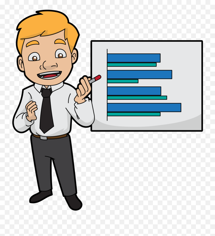 A Friendly Sales Executive - Sales Graph Cartoon Emoji,Hand Job Emoji