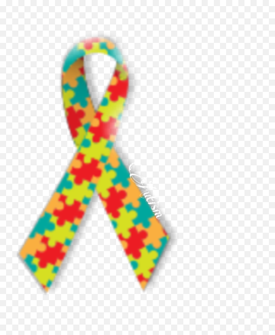 Autism Autistic - Ribbon Emoji,Autistic Emoji
