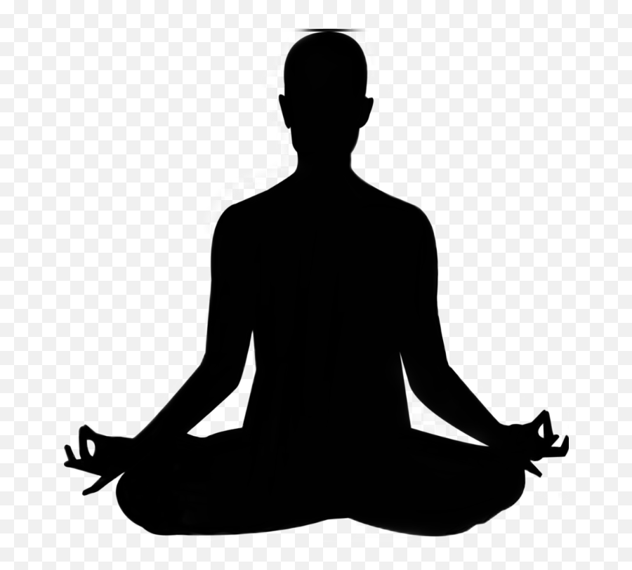 Meditate Meditation Chakras - Meditating Black And White Emoji,Meditation Emoji