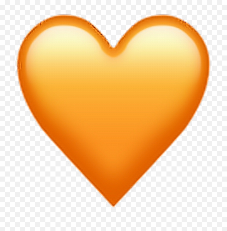 Emoji Heart Vector Graphics Clip Art Image - Orange Heart Emoji Png,Heart Emojis Transparent