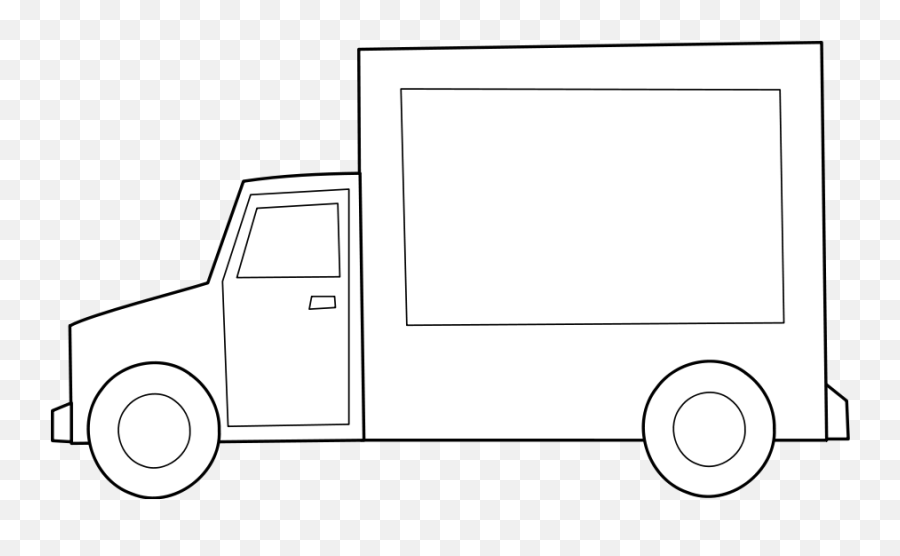 Red Truck Cliparts Pickup Truck - Food Truck Clip Art Black And White Emoji,Moving Truck Emoji