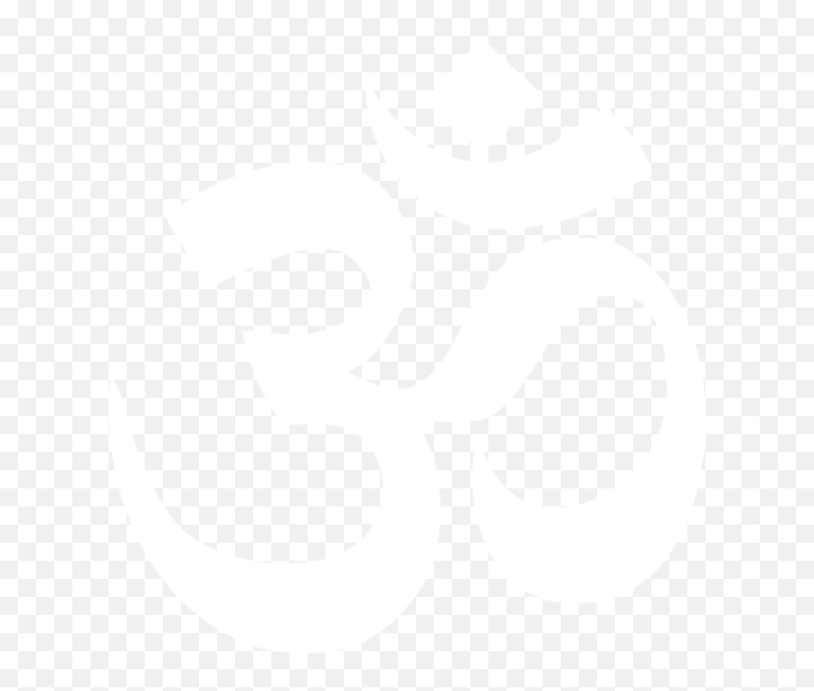 Om White - Hinduism Symbol White Transparent Emoji,Om Symbol Emoji