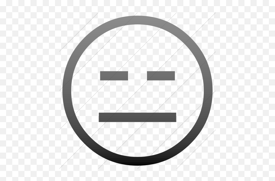 Iconsetc Simple Black Gradient Classic Emoticons - Circle Emoji,Expressionless Emoji
