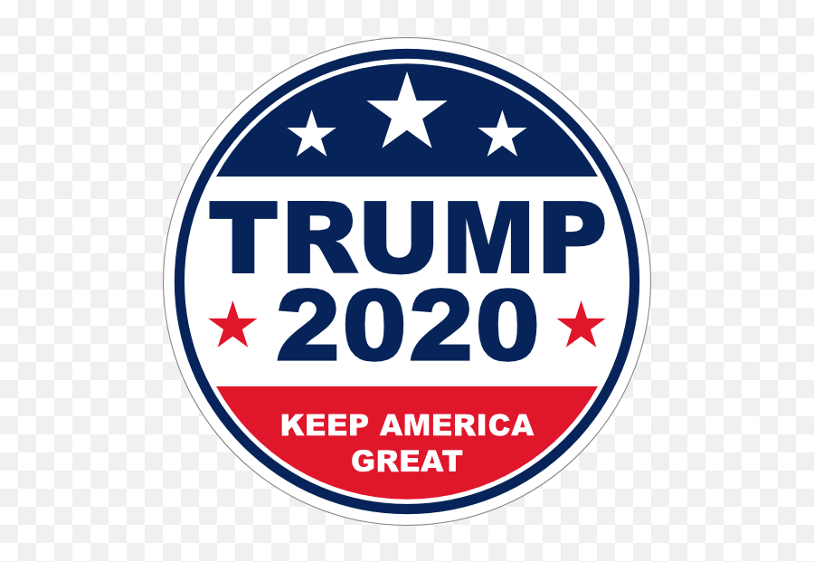 Trump 2020 Circle Sticker - Trump 2020 Logo Font Emoji,Trump Emoji
