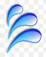Anime Sweat Drop Transparent Png - Water Clip Art Splash Emoji