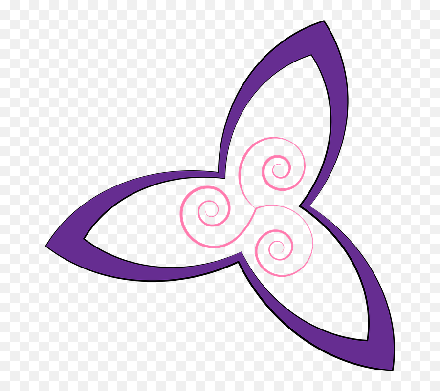 Pink Triangle Png - Triangle Celtic Pink Violet Illumination Triskell Rose Emoji,Celtic Emoji