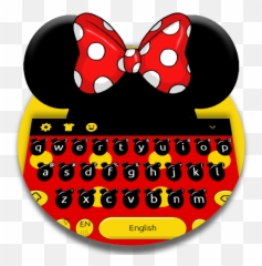 Download Cute Micky Bow Keyboard Theme - Clip Art Emoji