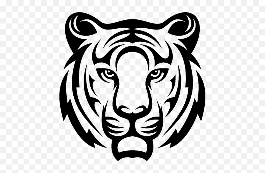 Tiger Icon Png At Getdrawings - Black And White Tiger Transparent Emoji,White Tiger Emoji