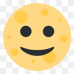 Full Moon Face Emoji Clipart -
