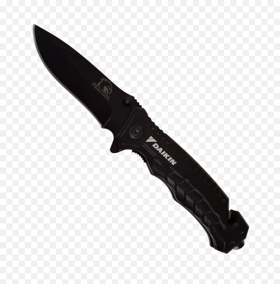 D1702 - 2 Premium Falcon Black Rescue Knife Kaliber Knives Falcon Spring Assisted Knife Emoji,Knife Emoji