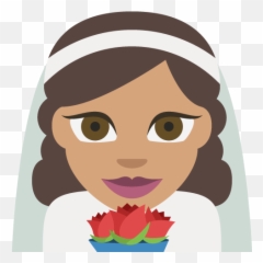 Bride With Veil Medium Skin Tone Emoji - Princess Emoji,Bride Emoji