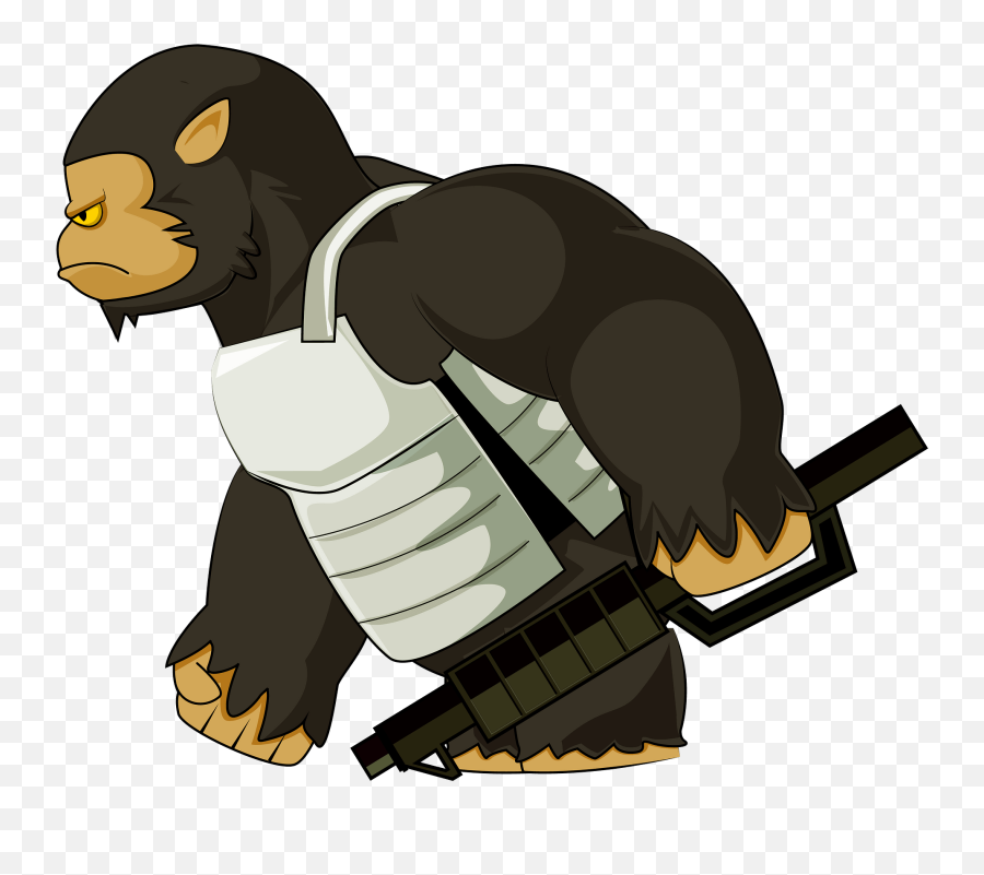 Gorilla Warrior Clipart Free Download Transparent Png - Clip Art Emoji,Warrior Emoji