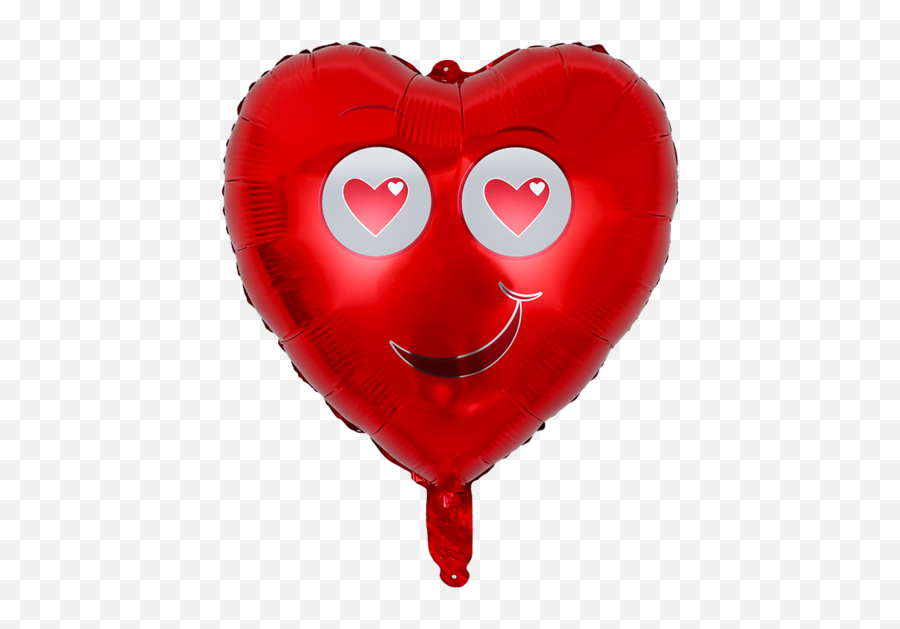 10pcs 18inch Heart Shaped I Love You Foil Balloons Heart - Balloon Emoji,I Love You Emoticon