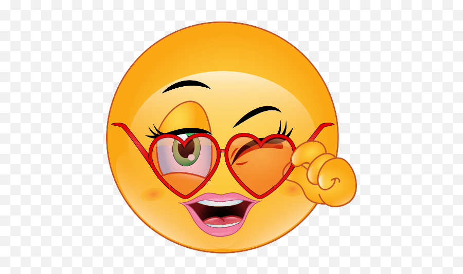 Download Emoticon Flirty Smiley Love Flirting Emoji Hq Png - Emojis Flirty,Flirty Emoji