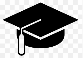 Emojione Bw 1f393 - Graduation Cap Clipart