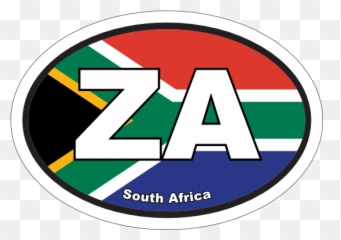 South Africa Za Flag Oval Sticker - Circle Emoji