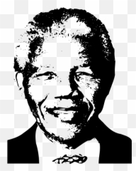 Nelson Mandela Vector Portrait - Clipart Emoji