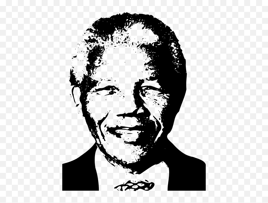 Nelson Mandela Vector Portrait - Nelson Mandela Clipart Emoji,South African Flag Emoji