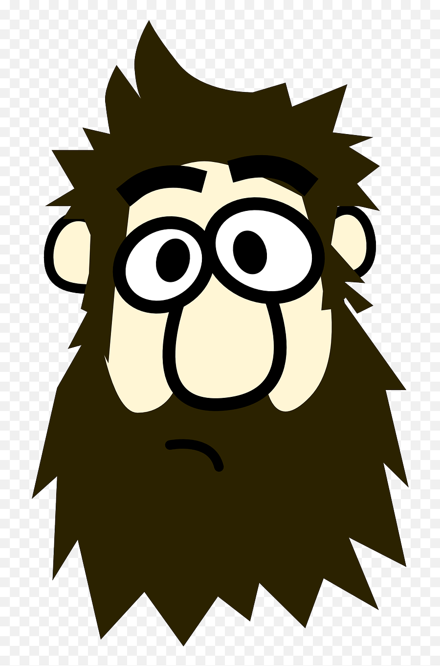 Beard Clipart 10 - Cartoon With A Beard Emoji,Beard Emoji
