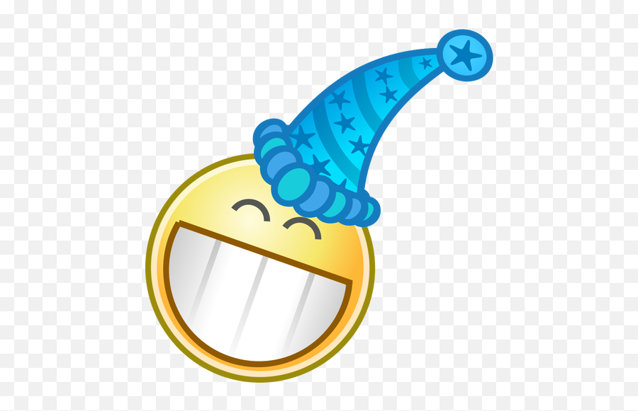 Vector Clip Art Of Smiley With Party Cap - Celebration Clip Art Emoji,Birthday Emoji