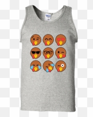 Tshirt G220 Gildan Cotton Tank Top - Sleeveless Shirt Emoji