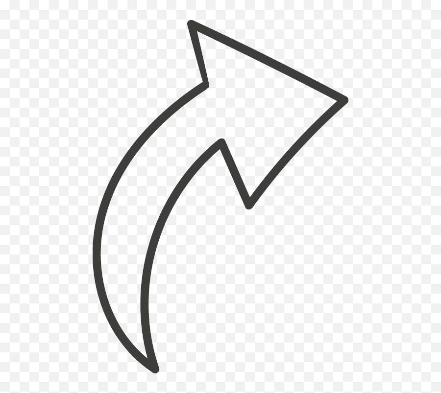 Up Right Arrow White Doodle - Line Art Emoji,Arrows Emojis