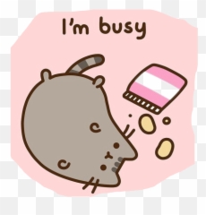 Total Couch Potaoe Summer Pusheen - Cat I M Busy Emoji