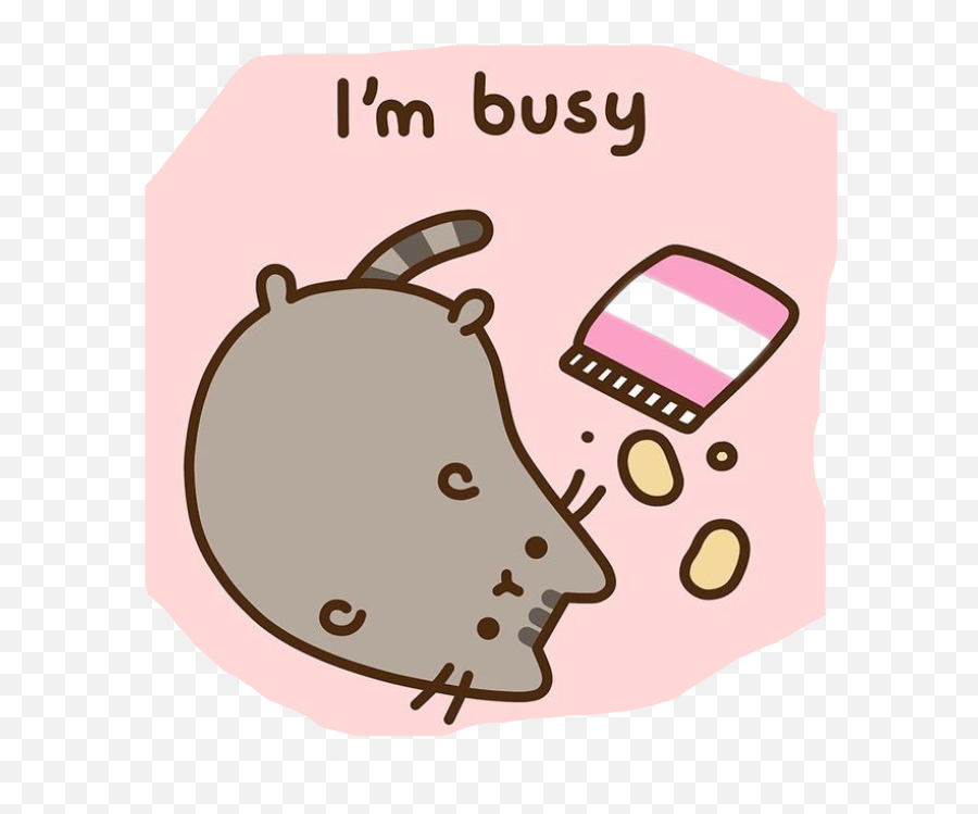 Total Couch Potaoe Summer Pusheen - Pusheen Cat I M Busy Emoji,Couch Potato Emoji