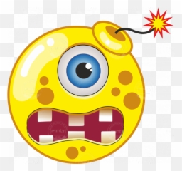 Yellow Cartoon Bomb - Yellow Bomb Cartoon Emoji,Bomb Emoticon