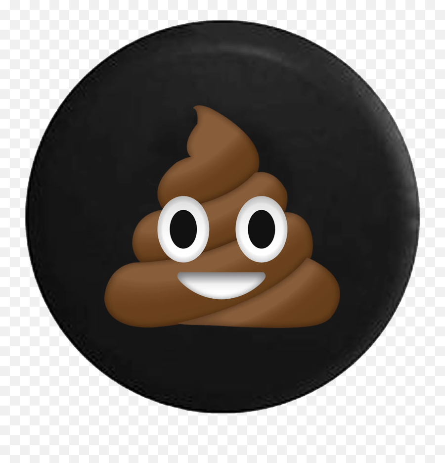 Poop Face Text Emoji Funny Jeep Camper Spare Tire Cover Custom Size - Im A Poop Emoji,Funny Text Emoji