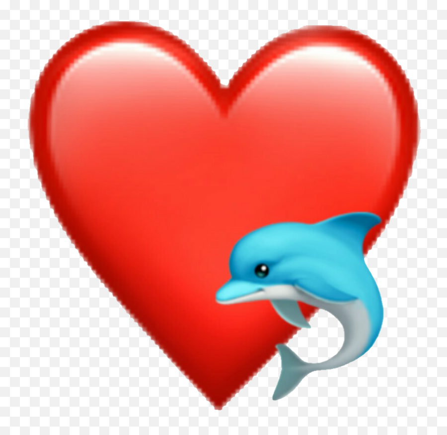 Dolphins Dolphin Emoji Heartemoji Emoji - Heart,Dolphin Emoji