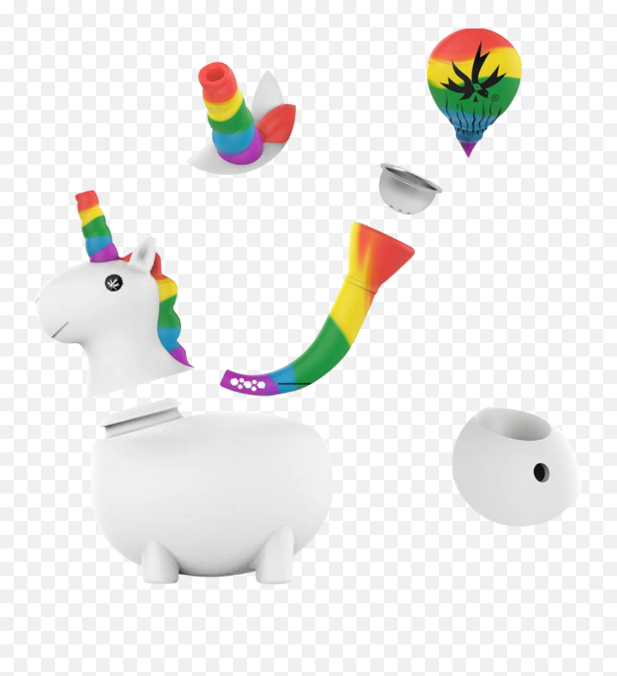 Piecemaker Unikorn Silicone Unicorn Bong - Piece Maker Gear Unikorn Emoji,Inhale Emoji