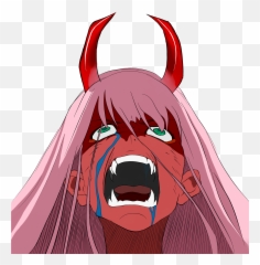 Zero Two Png - Zero Two Red Oni Emoji,Oni Emoji
