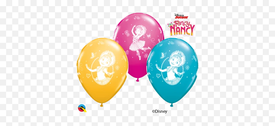 Girls 11 Inch Printed Latex Helium Balloons Balloon Place - Disney Junior Emoji,Emoji Balloon Arch