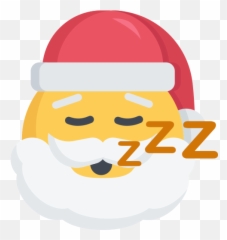 Christmas Emoji Santa Sleep Tired Free Icon Of Emojis - Sleeping