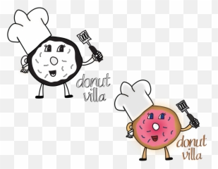 Donut Villa Logo 2 Behance - Cartoon Emoji