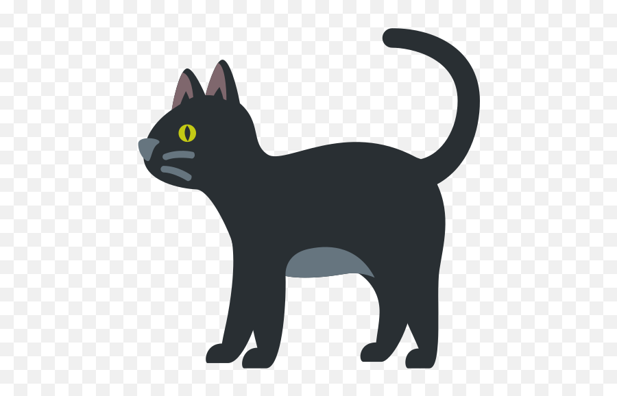 U200d Black Cat Emoji - Gato Negro Emoji,White Cat Emoji