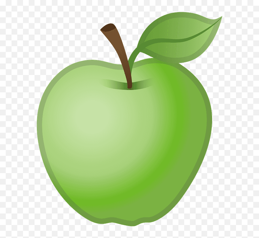 Green Apple Emoji Clipart - Green Apple Icon Png,Mango Emoji